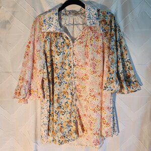 Shop the Mint XL All That You Need Blush Pink Ditsy Floral Tunic